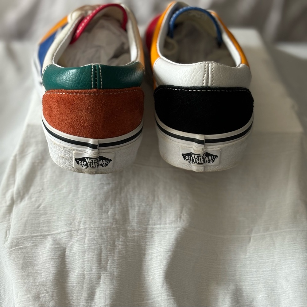 VANS Era Patchwork Shoes W8.5/M7 Multicolor Skateboard Sneakers Excellent - Picture 4 of 10